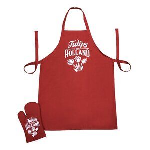 Dutch Heritage set of Apron and Oven mitten
